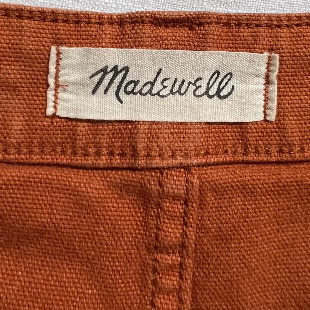 Madewell Curvy Slim Emmett Wide Leg Crop‎ Pants in Warm Nutmeg Size 25 - Picture 9 of 10